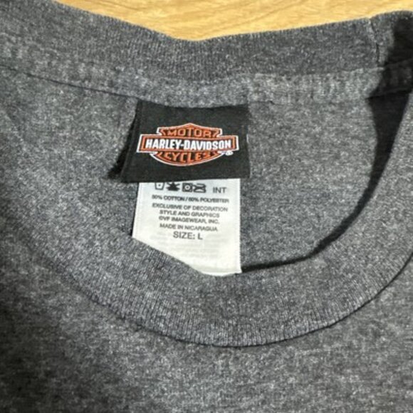 VTG Harley Davidson T-Shirt Size Large Horny Toad Fort Hood Texas - Picture 6 of 14